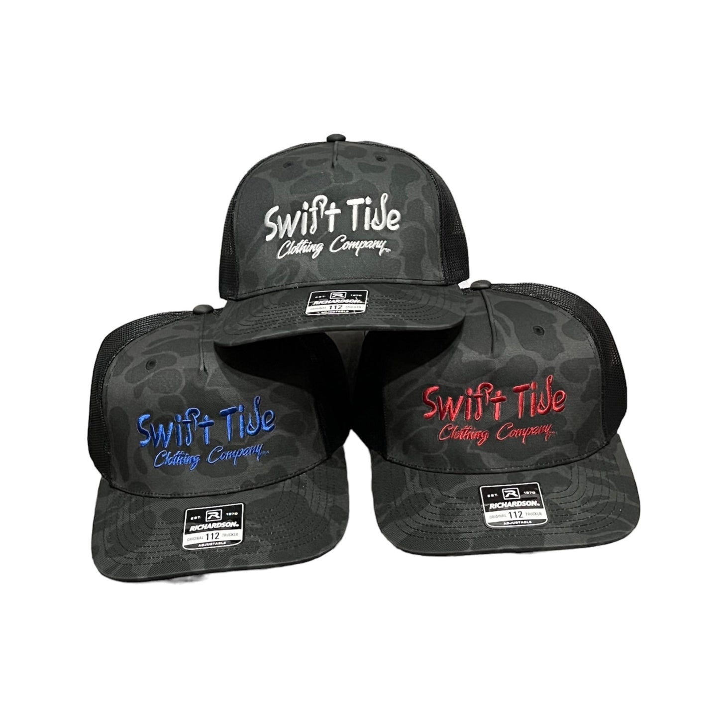 Blackout Duck Camo Trucker - Swift Tide Clothing Company