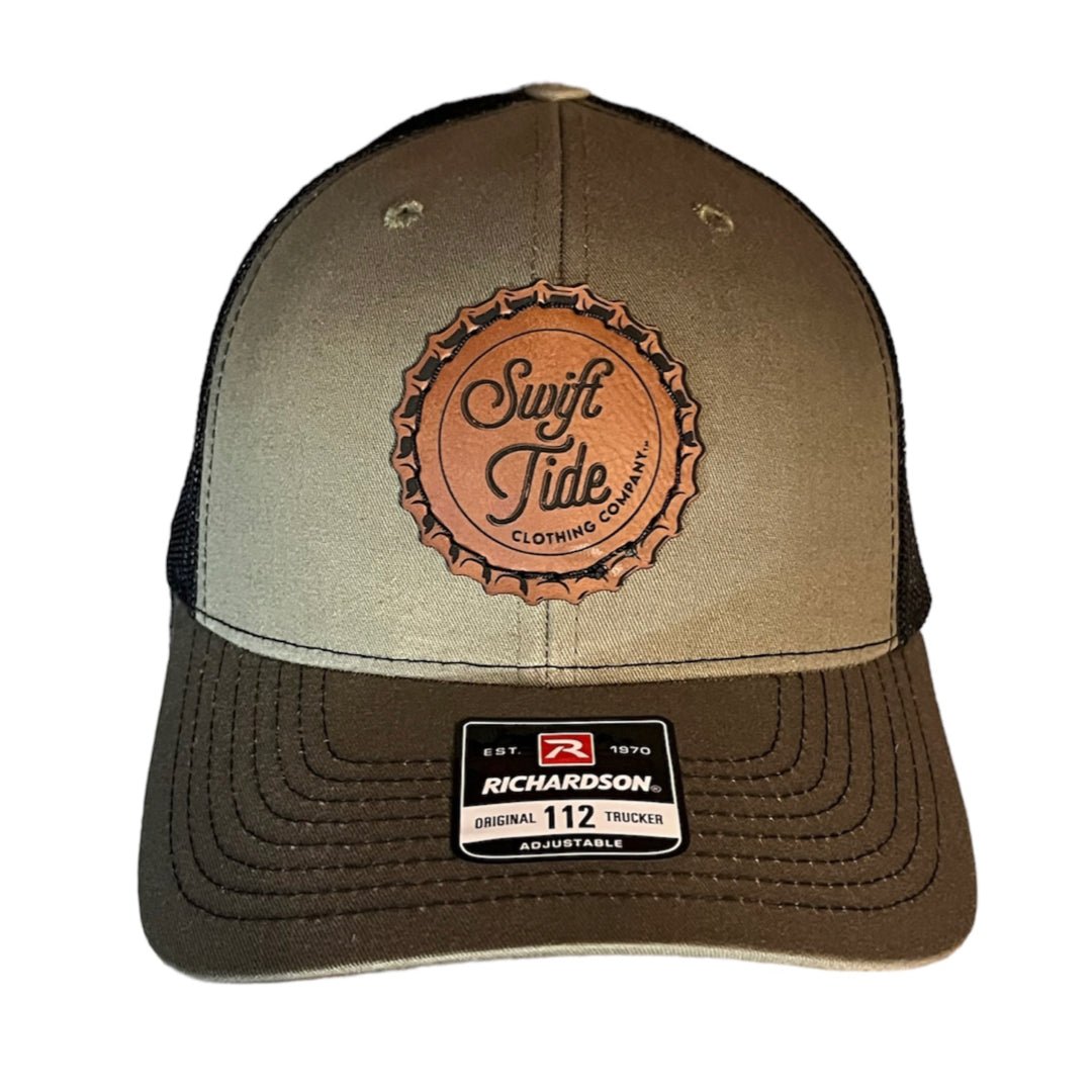 Richardson 112 | Rawhide Bottle Cap Patch | Loden and Black - Swift Tide Clothing Company