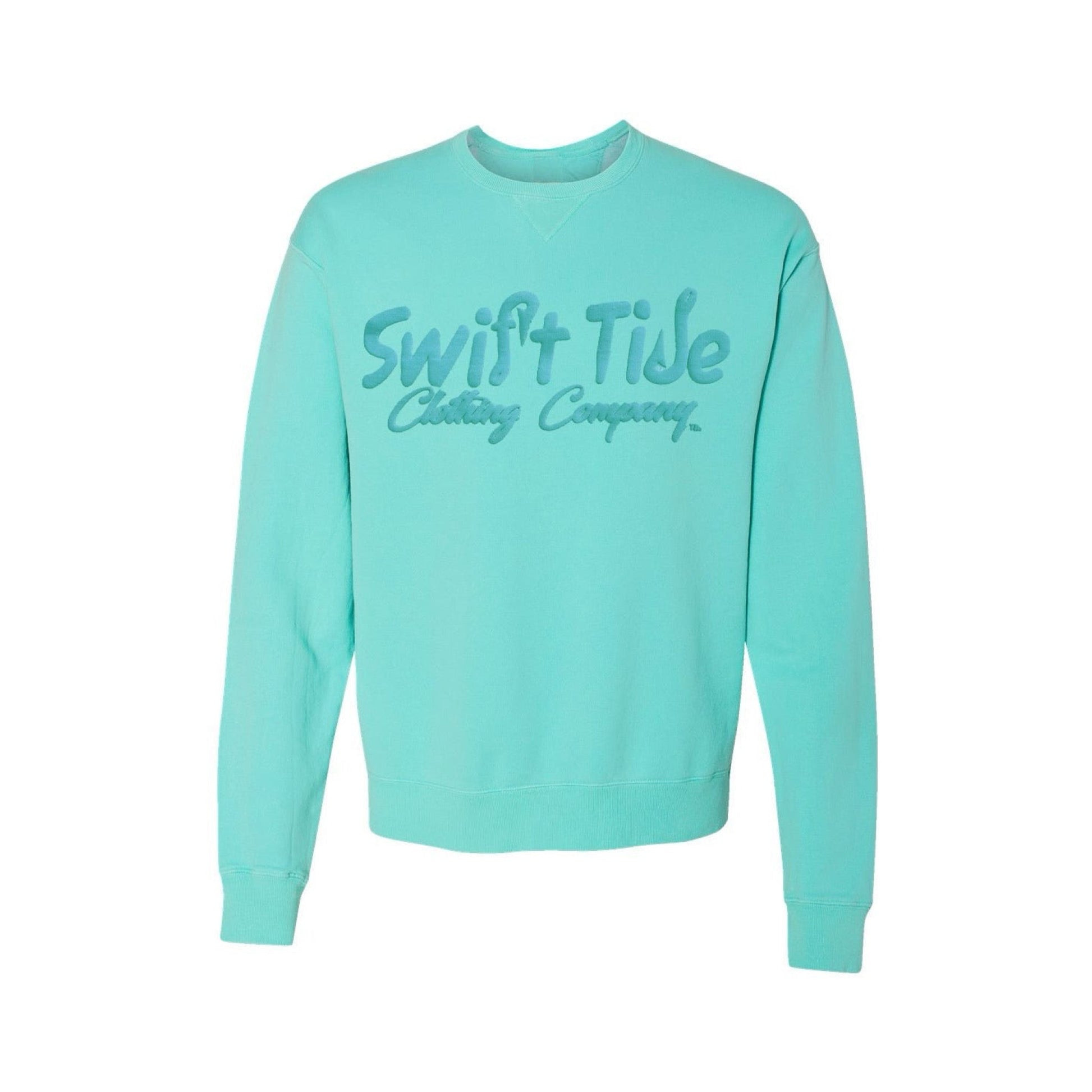 3D Puff Sweatshirt | Mint - Swift Tide Clothing Company