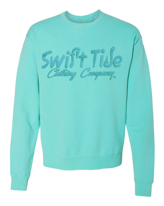 3D Puff Sweatshirt | Mint - Swift Tide Clothing Company
