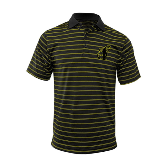 Signature Striped Polo | Black - Swift Tide Clothing Company