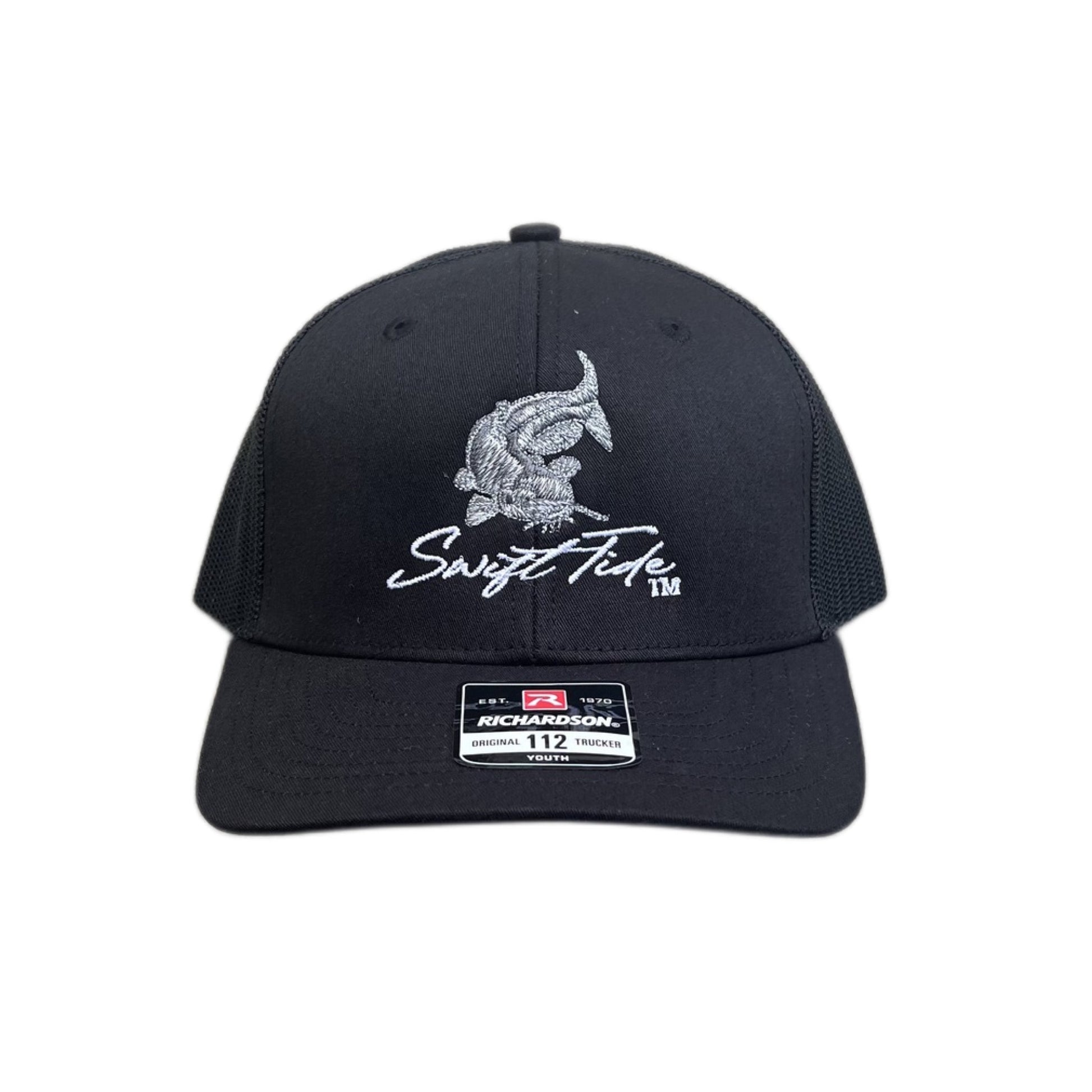 Youth Catfish Trucker | Black - Swift Tide Clothing Company