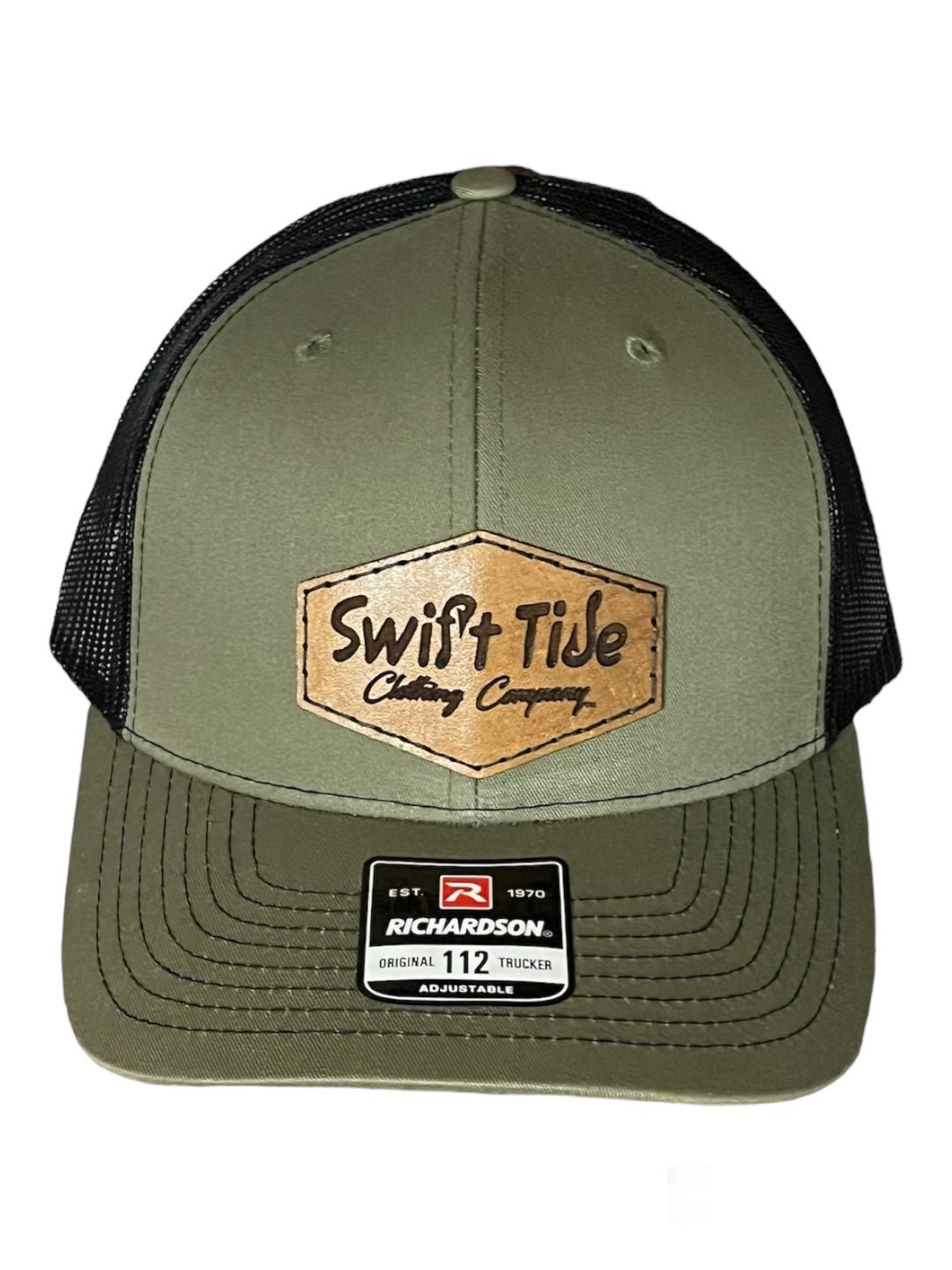 Hexagon Leather Patch Hat - Swift Tide Clothing Company
