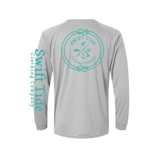 Nautical Essentials | Paragon Performance Tee | Grey - Swift Tide Clothing Company