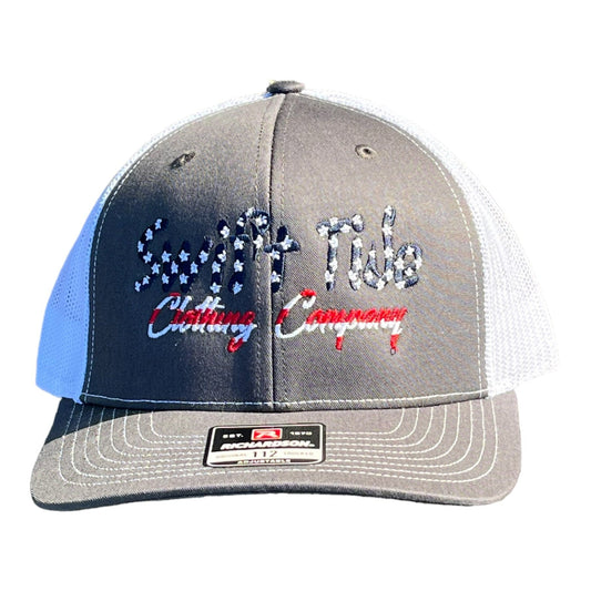 Stars and Stripes Logo Trucker - Swift Tide Clothing Company