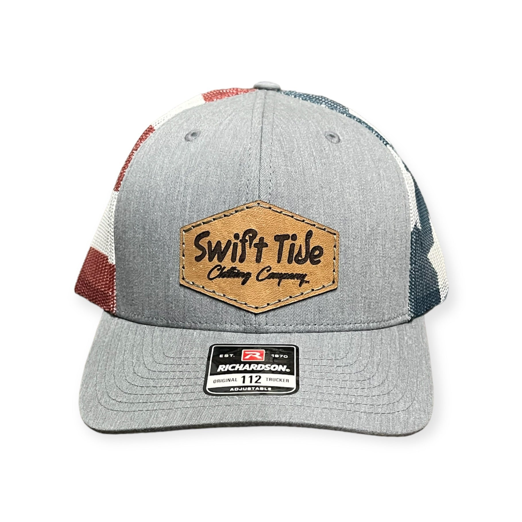 Stars and Stripes Patch Trucker - Swift Tide Clothing Company