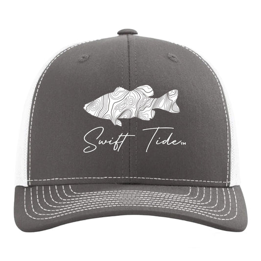 Topographic Bass Trucker - Swift Tide Clothing Company